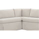 Fable Beige Slipcover Dining Banquette, L-Shape